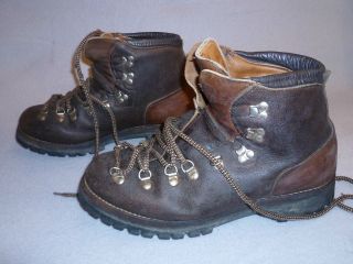 Vintage Dexter Leather Climbing Hiking Mountaineering Leather Boots 