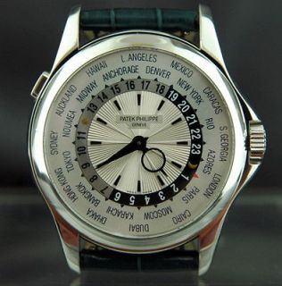PATEK PHILIPPE 5130G WORLD TIME WHITE GOLD BOX AND PAPERS