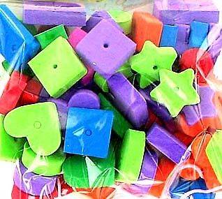 BAG APPROX 50 FOAM BEADS BIRD TOY TOYS CRAFT PARTS cage cages school
