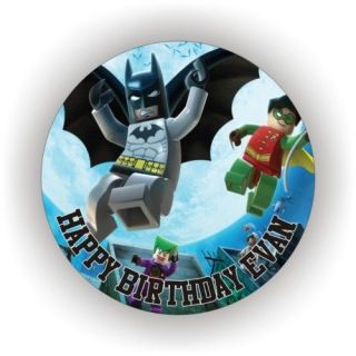 Batman Birthday Cakes on Batman Video Game Edible Icing Birthday Cake Toppers