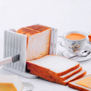 Kitchen Baking Toast Bread Loaf Slicer Cutter Cutting Mold Maker Guide 