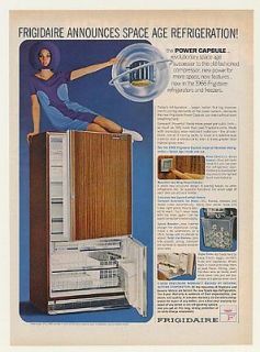 1966 Frigidaire Refrigerator Space Age Power Capsule Ad