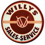 jeep willys XL 24 Gas Station Service Garage Hot Rat Rod Vintage 