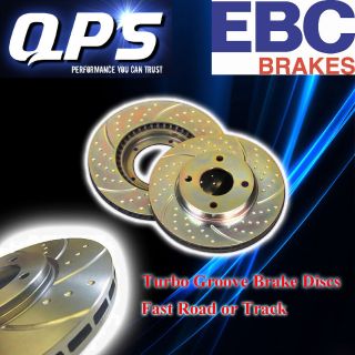 EBC Turbo Groove Front Brake Discs for Chevrolet Corvette 5.7, 69  82