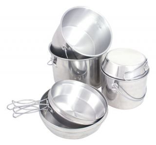NESTING BILLY CAN COOKING SET CAMPING POTS PANS STOVE