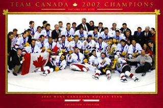 Rare Team Canada Hockey SALT LAKE CITY 2002 OLYMPICS GOLD CELEBRATION 