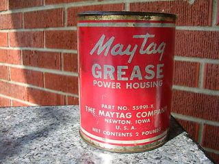 Maytag   POWER HOUSING GREASE CAN   Wash Machine   Painted Label