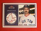 DWIGHT EVANS FLEER 2001 RED SOX 100TH THREADS GAME USED JERSEY CARD
