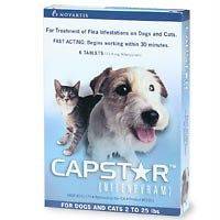 Capstar 2 25 lbs 20 tabs Kill Fleas in 30 Minutes Cats & Dogs
