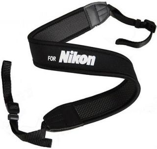 Neck Strap for Nikon Cameras with White Logo D90, D40, D60