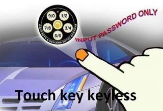 car alarm Touch keypad sensor keyless entry system 12 17