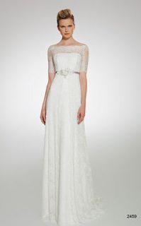 New A line Custom Beach Lace Wedding Dress Bridal Gown Size 2012