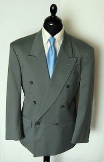   vintage retro light blue PIERRE CARDIN suit 40S 40 Short W32 L28.5