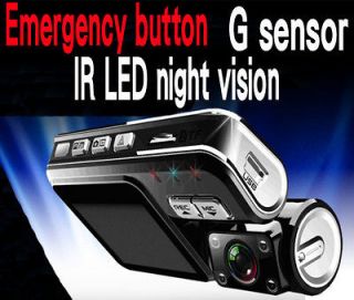 HD 1280*720P IR LED G sensor Car Vehicle CAM Video Camera Recorder 