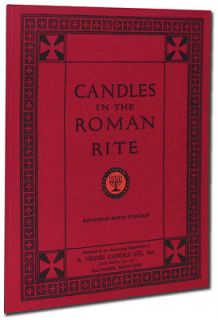 Candles in the Roman Rite Catholic book vestment