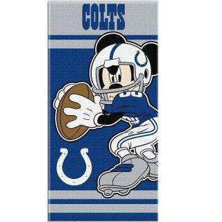 Indianapolis Colts Disney Quarter Back Mickey Beach Towel   30 X 60 