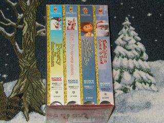 NEW CHRISTMAS 4 VHS SET FROSTY RUDOLPH SANTA CLAUS IS COMIN TO TOWN 