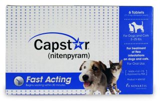 Novartis Capstar Flea Tick Kill Treatment Pet Dog & Cat 6 Tablet 2 25 