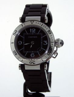 Cartier Pasha Seatimer Ladies Black W314003 Watch
