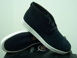 New Cadillac Footwear Gareth Navy/White Suede Mens Casual Shoes