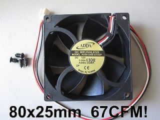   New Case Fan 12V 67CFM 3pin Ball Brgs PC CPU Computer Cooling 765M