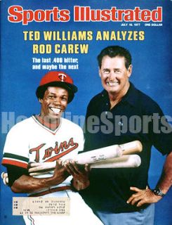 1977 Rod Carew Ted Williams Sports Illustrated