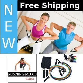 Home Gym Equipment Exercise Bands & CD Set – New