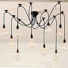    Edison Ceiling lamp Chandelier lighting + REMOTE CONTROL (No Bulbs