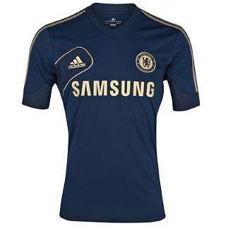 Mens Chelsea FC Training Top Jersey Shirt   Size S M L XL XXL   Navy