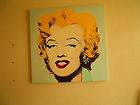 Marilyn Monroe Andy Warhol Reproduction Canvas Portrait 41” sq 