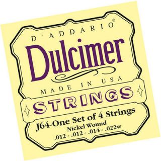 Addario J64 4 String Dulcimer Strings MSRP $5.95 AUTHORIZED DEALER