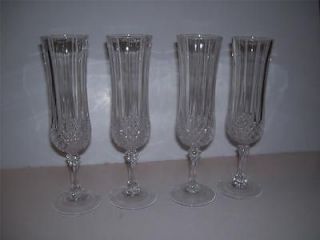 CRISTAL DARQUES LONGCHAMP CRYSTAL CHAMPAGNE GLASS FLUTES