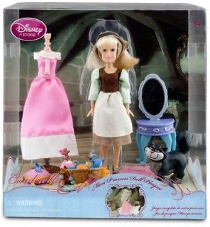 Disney Princess Cinderella Doll Play Set Lucifer Cat Suzy Perla Jaq 