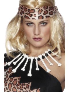   , White and Black Bones Cave Woman Fancy Dress Costume Accessory