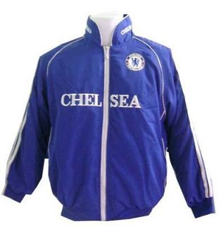NEW SPORT CHELSEA FC FOOTBALL CLUB NICE LONG COAT JACKET SOCCER BLUE 