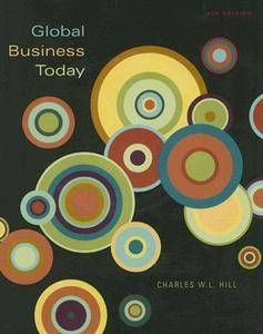 Global Business Today by Charles W. L. Hill 2005, CD ROM Paperback 