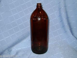   EMBOSSED JAVEX BOTTLE OLD LAUNDRY COLLECTIBLE AMBER DOMINION GLASS