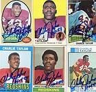 Redskins Charley Taylor 1973 Topps card signed