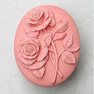 1pc Rose Silicone Soap mold Craft Molds DIY Handmade soap 50328