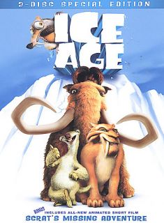 Ice Age DVD, 2002, 2 Disc Set, Includes Full Frame and Widescreen 