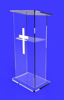   Lecter​n/Pulpit/Lucit​e/Plexiglass/P​odium/Clear Church 1803 2A