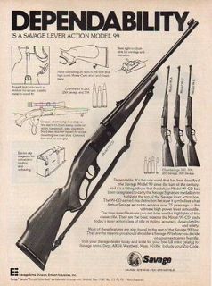 1976 SAVAGE AD MODEL 99 LEVER ACTION DEPENDABILITY