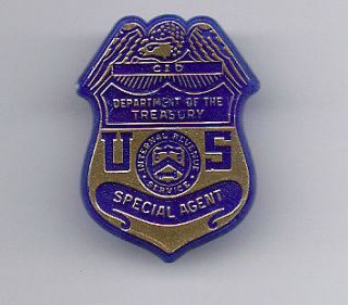 Dept of the Treasury CID Special Agent Plastic Badge Pin FBI DEA 