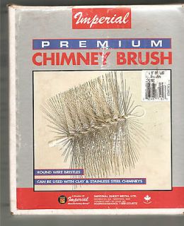 Imperial Premium Chimney Brush   8x8   New in box   Round wire 