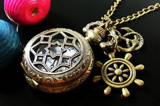 harry potter Sailor Anchor and Ship Wheel steampunk nitch pocket watch 