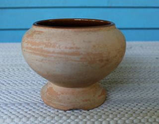 Frankoma Pottery Unglazed Tan Clay Vase Planter