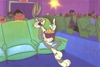 Warner Bros Original Animation Art Sericel Cel Bugs Bunny Baseball 