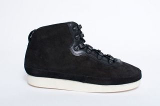 NEW MENS GOURMET THE 27 BLACK SUEDE MID TOP CLASSIC SNEAKERS SHOES 