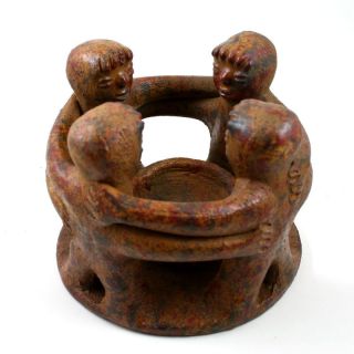CIRCLE OF FRIENDS MEXICAN CANDLEHOLDER   4F   5 1/2D