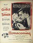 1948 Homecoming Clark Gable/Lana Turner Movie Memorabilia Promo Trade 